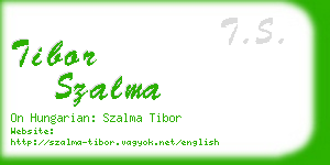 tibor szalma business card
